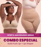 Sutiã Push Up + Bermuda Up Shaper - Combo Irresistível