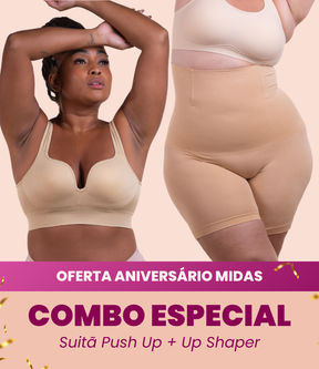 Sutiã Push Up + Bermuda Up Shaper - Combo Irresistível
